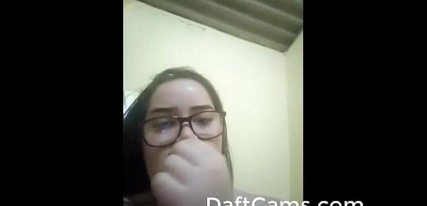  Teen BBW licking the nippes on cam at DaftCams.com